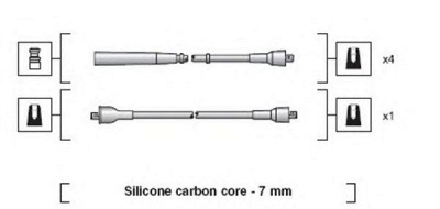 MAGNETI MARELLI 941318111257 -  Комплект проводов зажигания